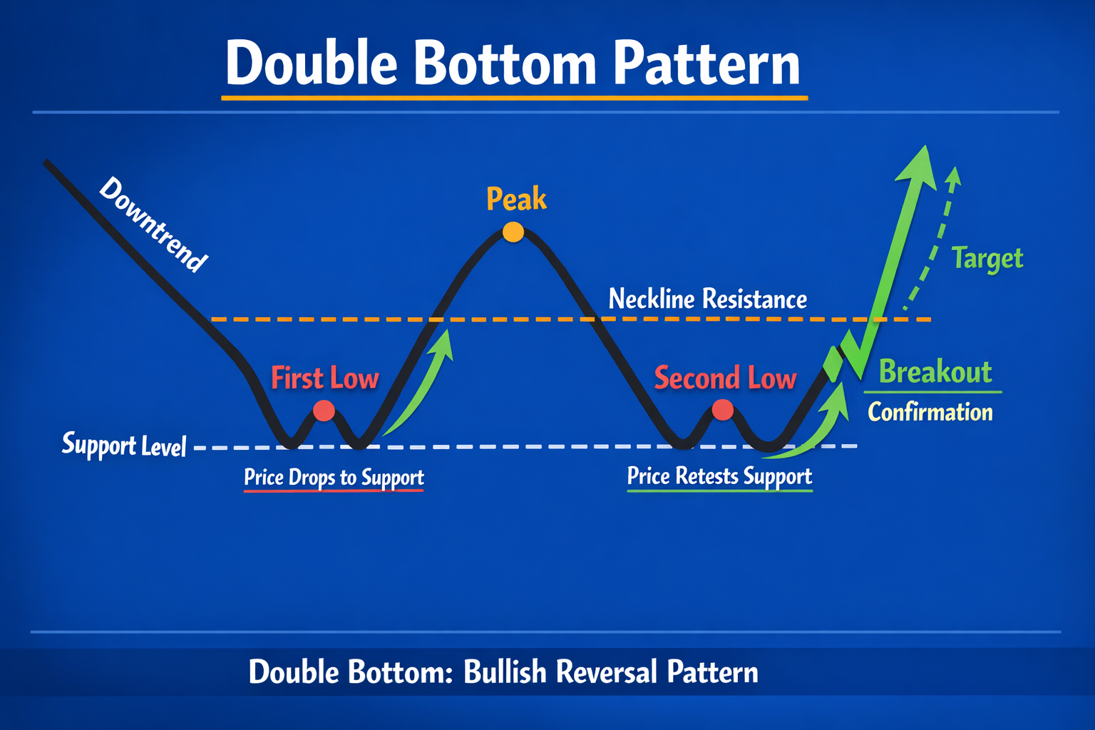 How the Double Bottom Pattern Forms